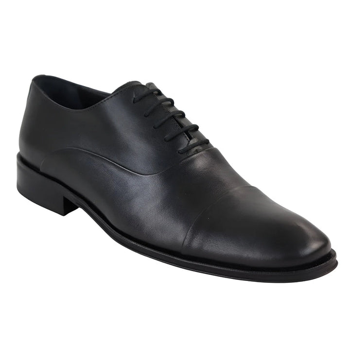 MEN'S PREMIUM FULL LEATHER BLACK OXFORD SHOES