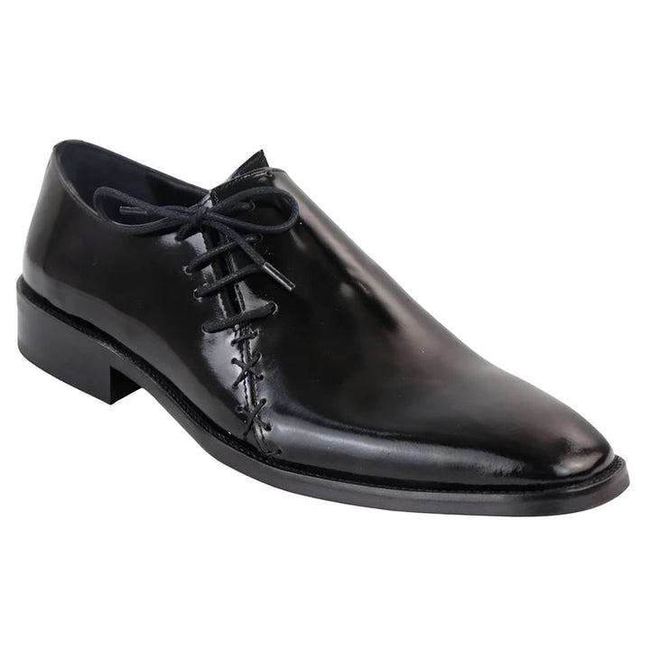 MEN'S PATENT LEATHER DERBY SHOES ANGLED LACES