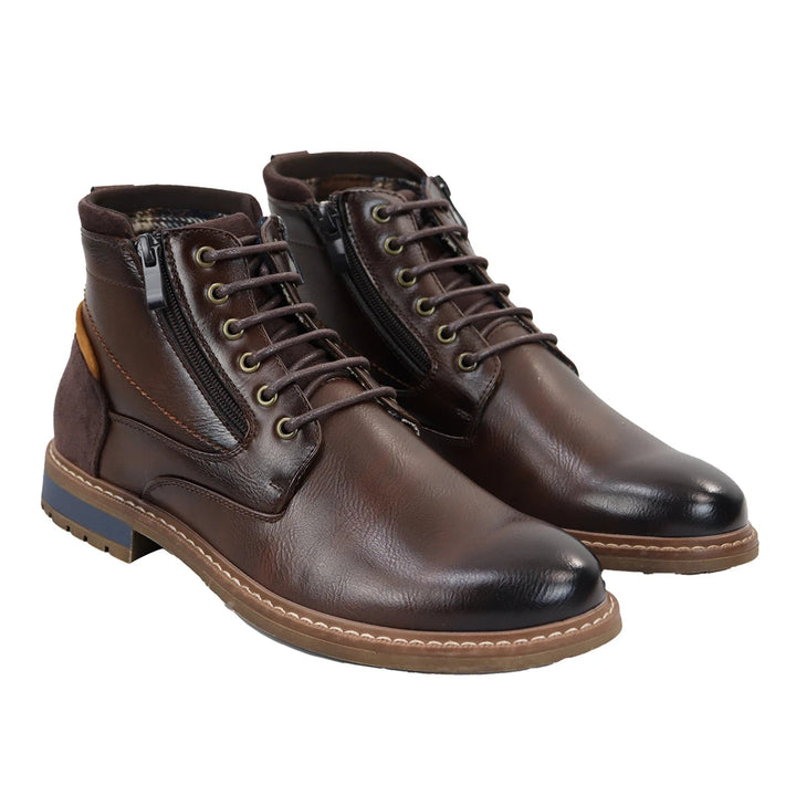 MEN'S LACE UP ANKLE BOOTS