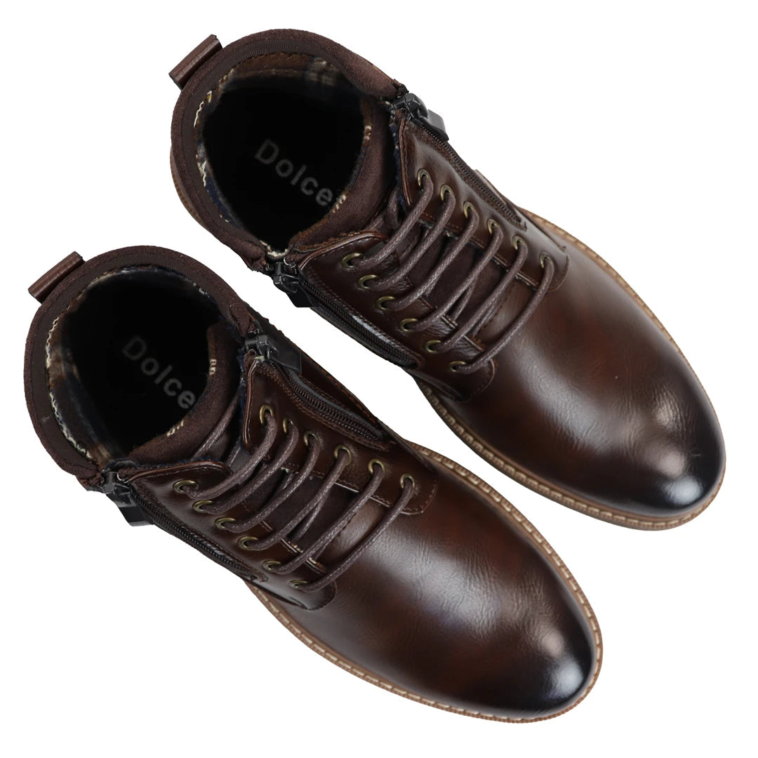 MEN'S LACE UP ANKLE BOOTS