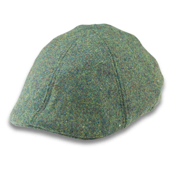 MEN'S WOOL BLEND GREEN PLAIN SOLID DUCKBILL CAP