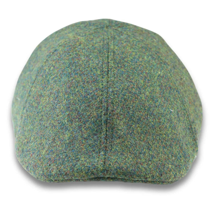 MEN'S WOOL BLEND GREEN PLAIN SOLID DUCKBILL CAP