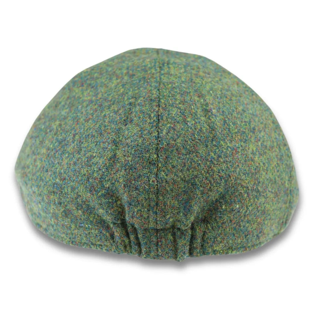 MEN'S WOOL BLEND GREEN PLAIN SOLID DUCKBILL CAP