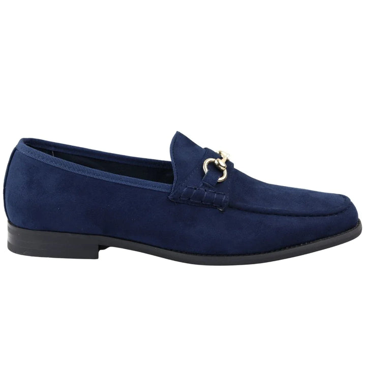 MEN'S LEATHER LINED SLIP ON SUEDE LOAFER SHOES