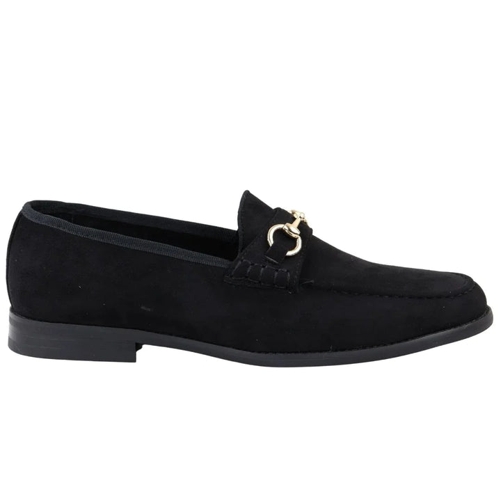 MEN'S LEATHER LINED SLIP ON SUEDE LOAFER SHOES