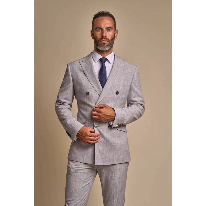 TOKYO - MEN'S GREY 2 PIECE DOUBLE BREASTED SUIT