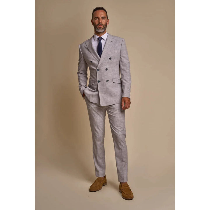 TOKYO - MEN'S GREY 2 PIECE DOUBLE BREASTED SUIT