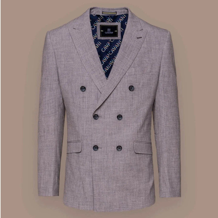 Tokyo - Men's Grey Double Breasted Blazer