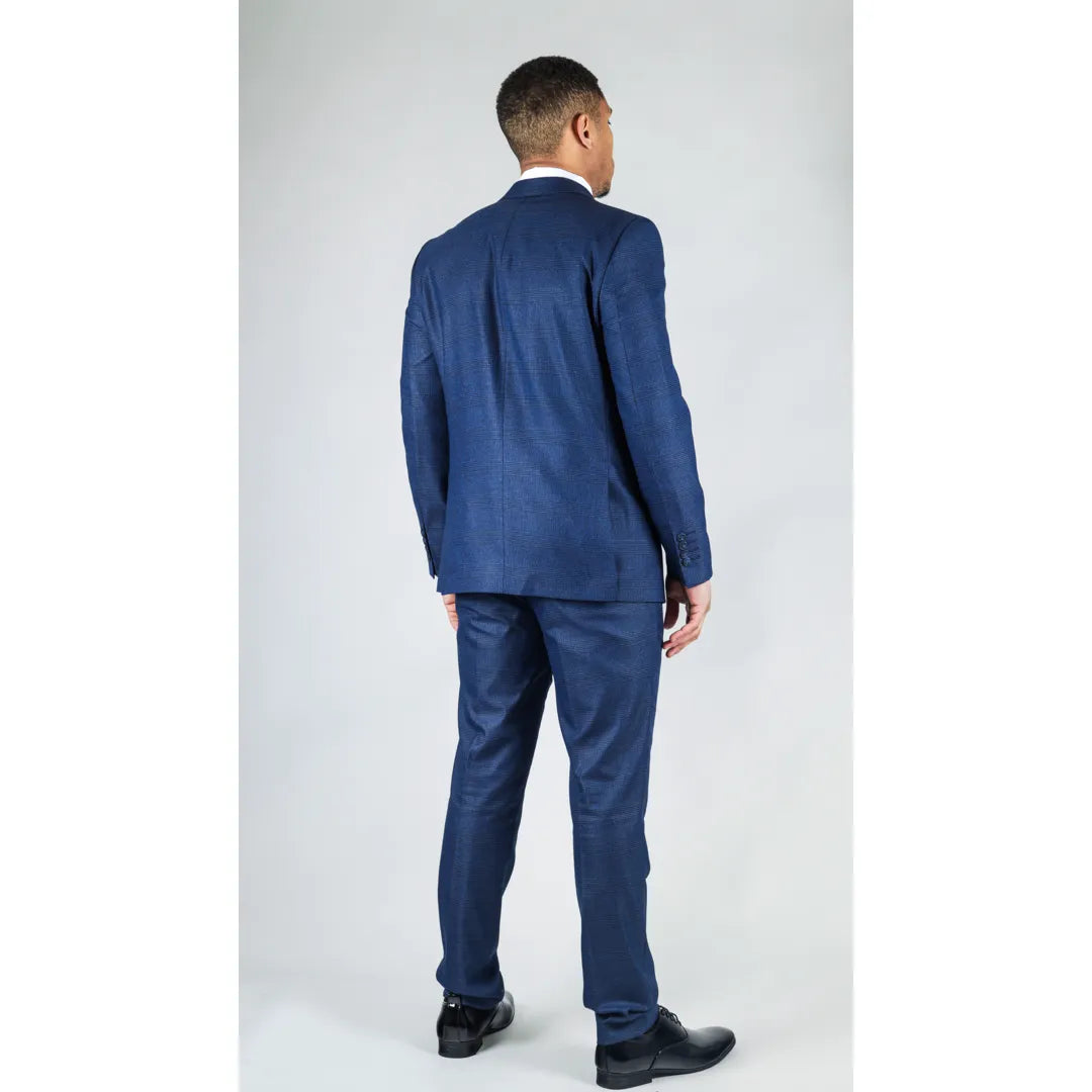 STZ91 - MEN'S BLUE DOUBLE BREASTED 2 PIECE SUIT