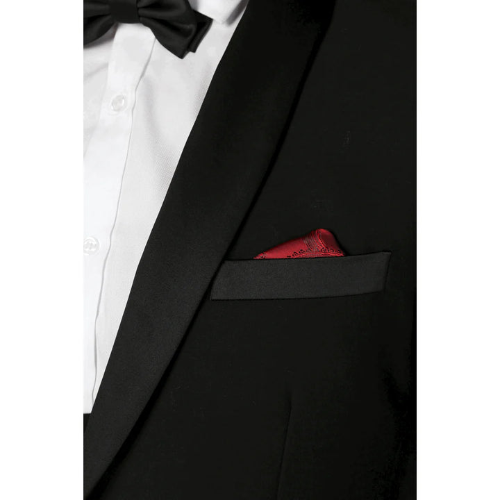 Paul Andrew - Men's Black 3 Piece Tuxedo