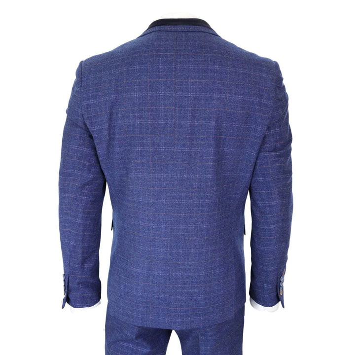 Cavani Kaiser -  Blue Tweed Check Suit