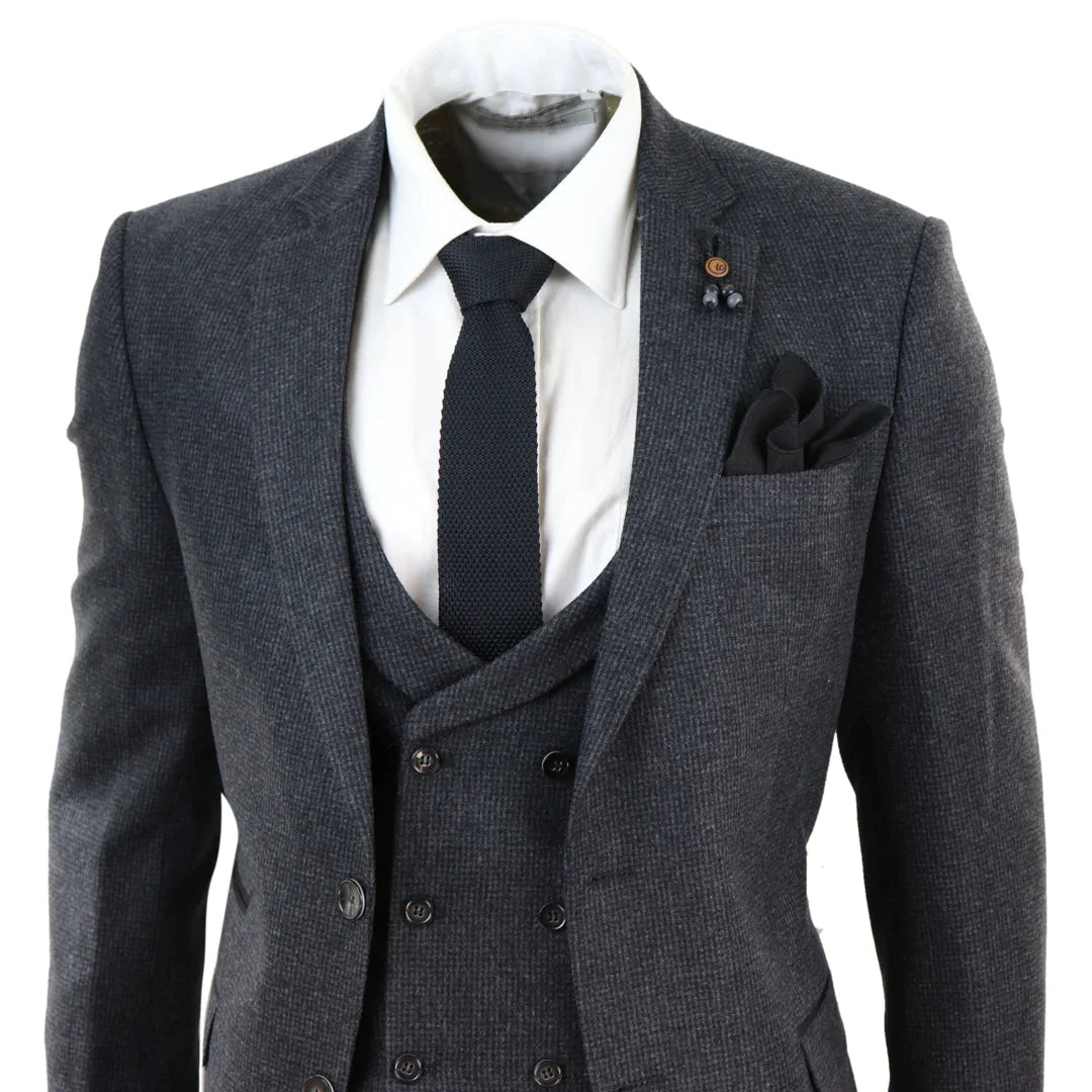 Tru Clothing - 3 Piece Dark Grey Suit