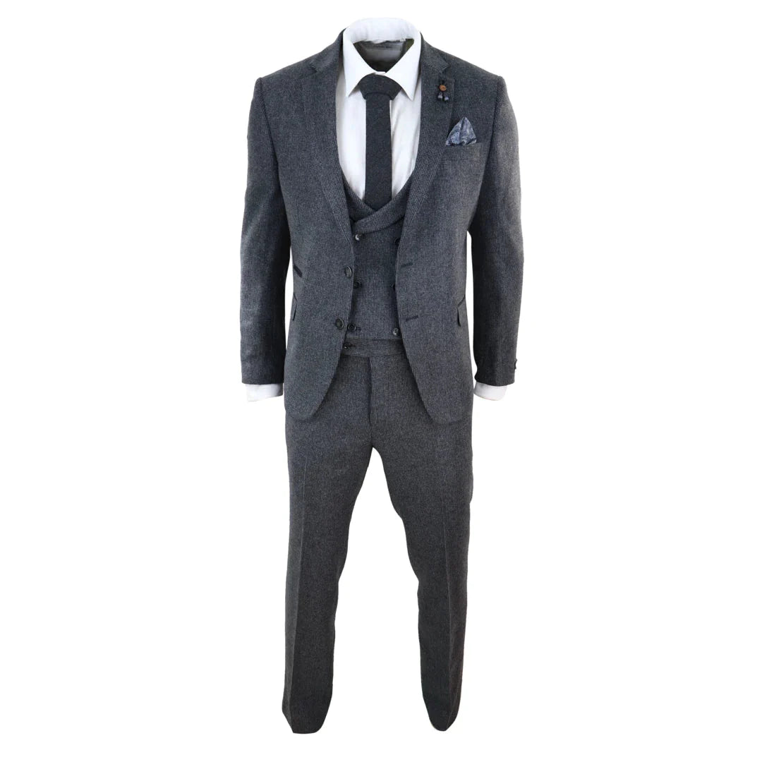 Tru Clothing - Grey Tweed 3 Piece Suit