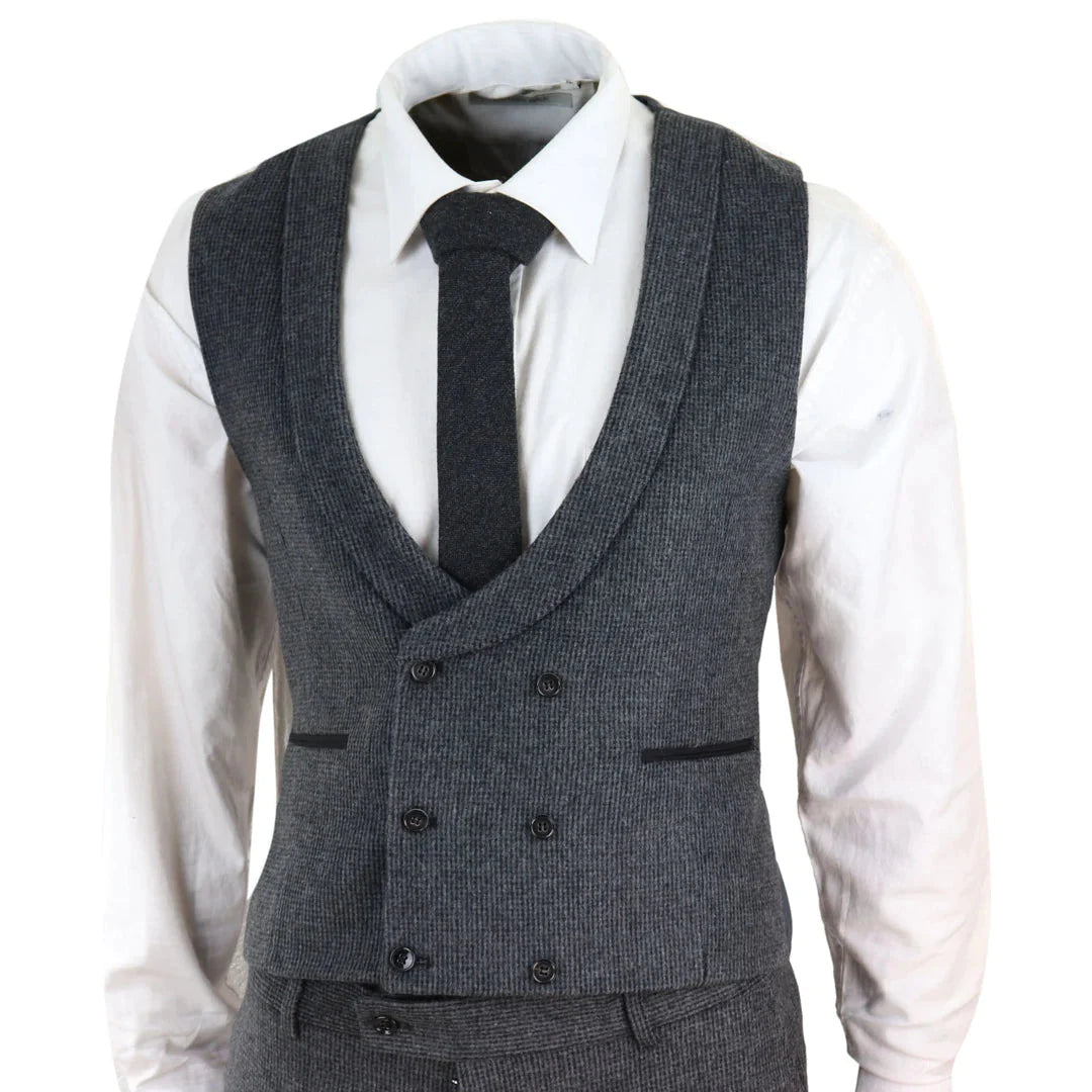 Tru Clothing - Grey Tweed 3 Piece Suit