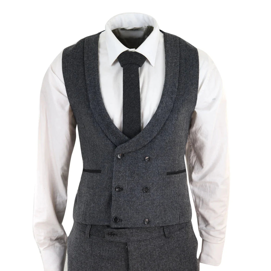 Tru Clothing - Grey Tweed 3 Piece Suit