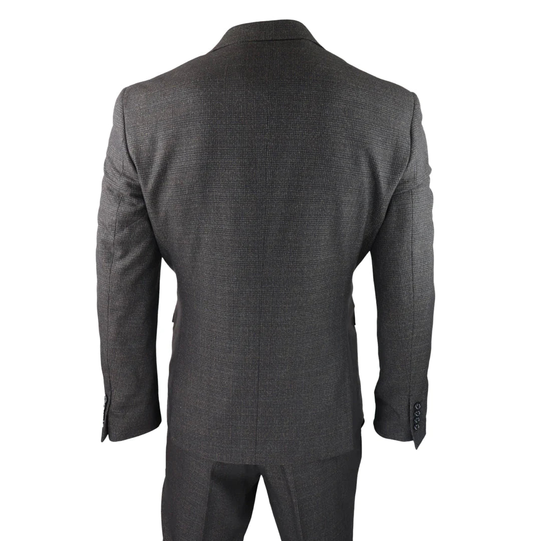 Cavani - 3 Piece Caridi Brown Tweed Suit