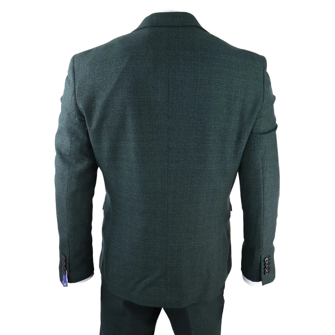 Cavani - 1920's Inspired 3 Piece Olive Green Suit Tailored Fit