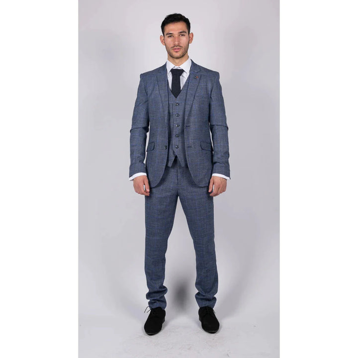 Cavani - 3 Piece Phantom Blue Suit