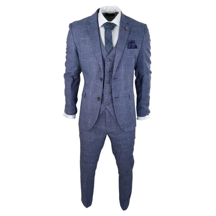 Cavani - 3 Piece Phantom Blue Suit