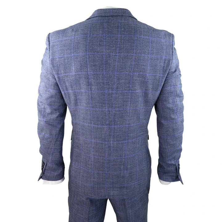Cavani - 3 Piece Phantom Blue Suit
