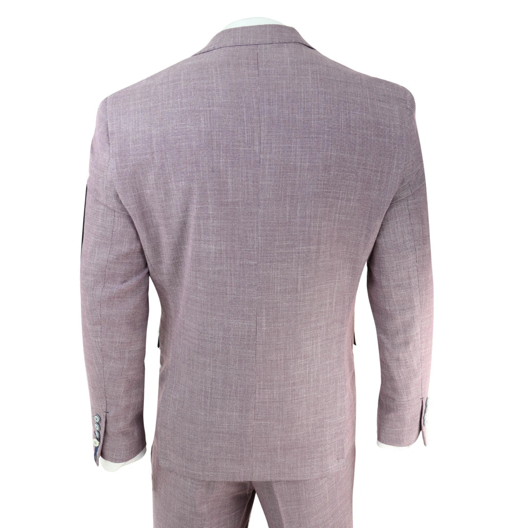 Cavani - 3 Piece Blush Pink Suit Tailored Fit