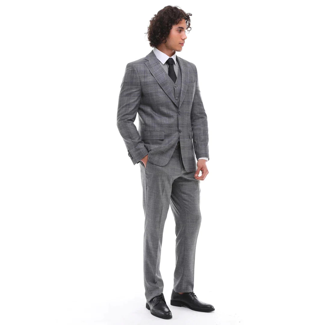 Suit with 2025 contrasting waistcoat