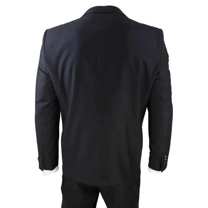 Mens Classic Black 3 Piece Suit