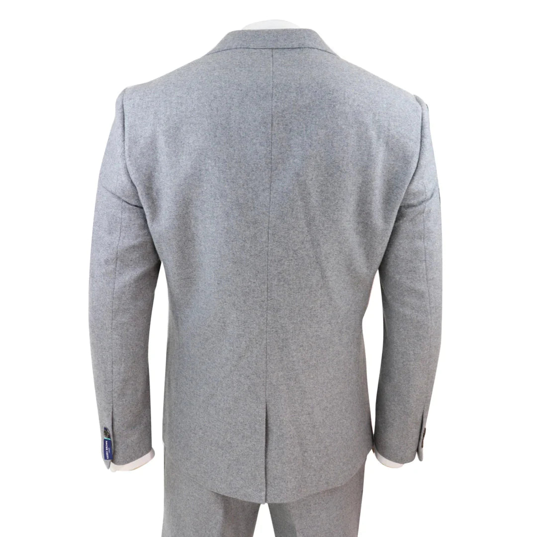 Harry Brown - Grey 3 Piece Wool Suit