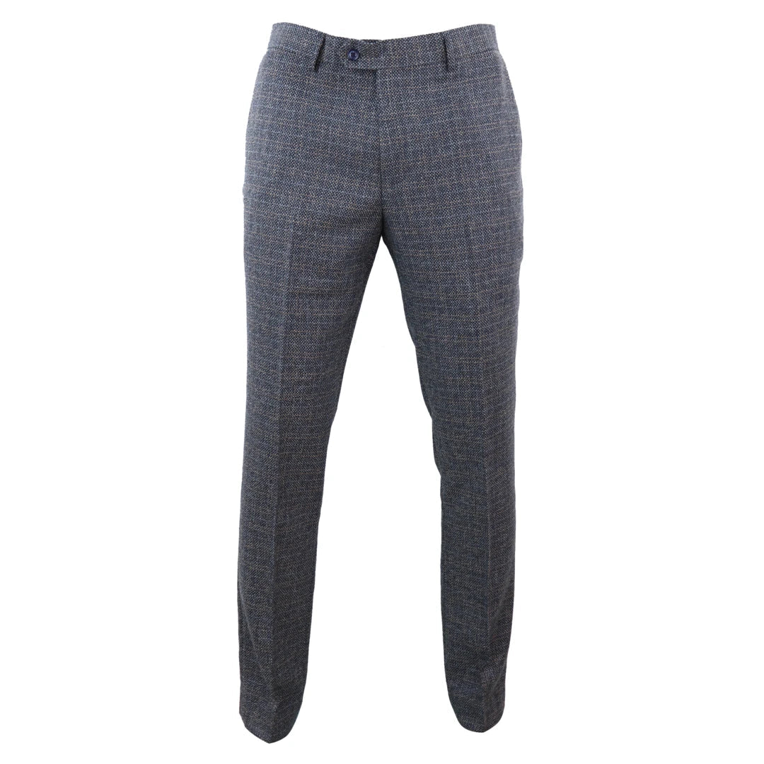 Mens Brown Tweed Suit Trousers