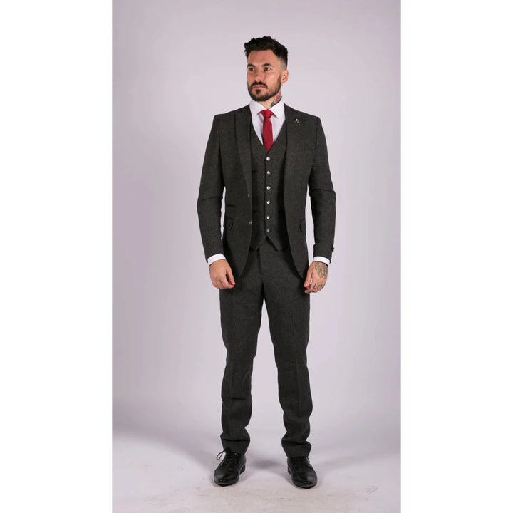 Mens Grey Wool Suit