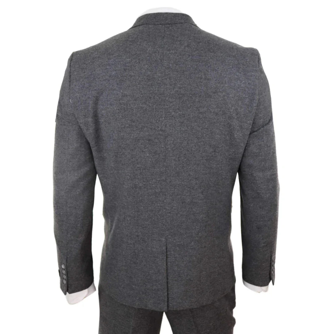 Mens Grey Wool Suit