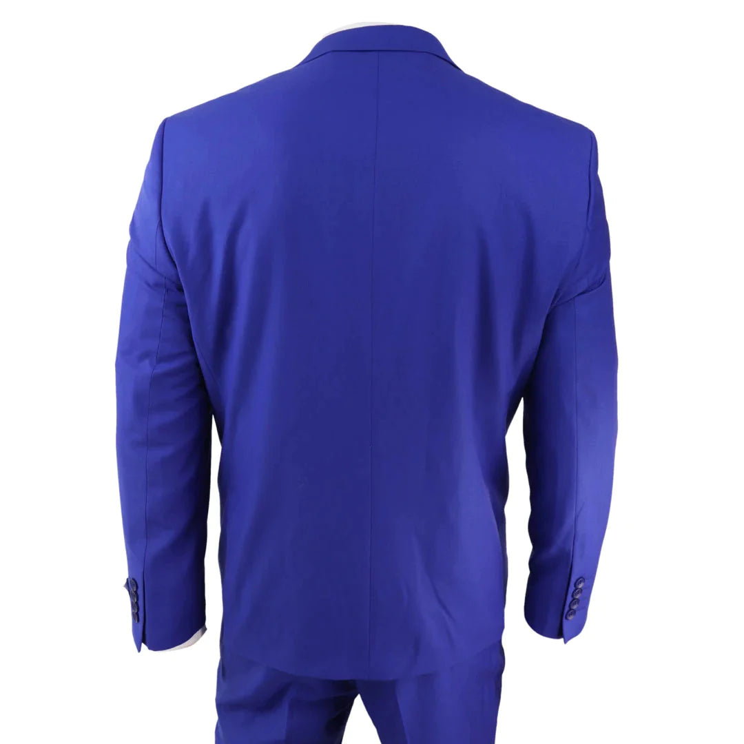 Mens Royal Blue Tailored Fit Suit