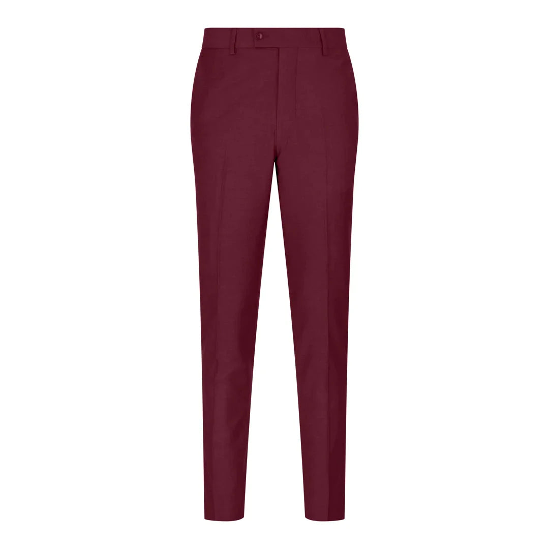Mens Trousers Tailored Fit Smart Formal 1920 Classic Vintage Gatsby Wedding Work