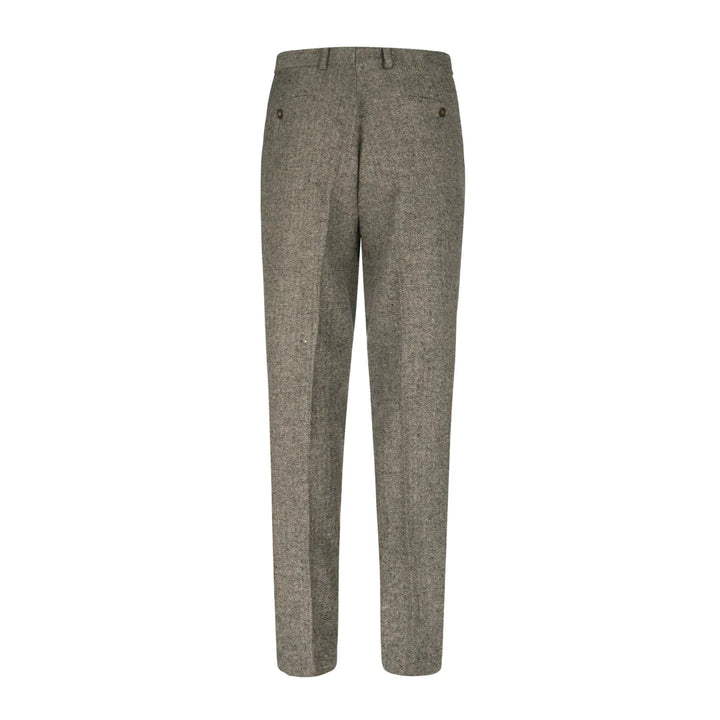 Mens Wool Tweed Trousers