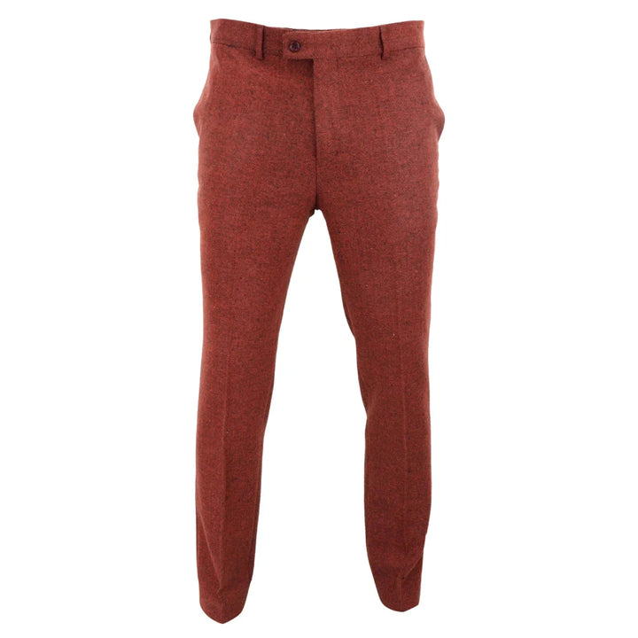 Mens Wool Tweed Trousers