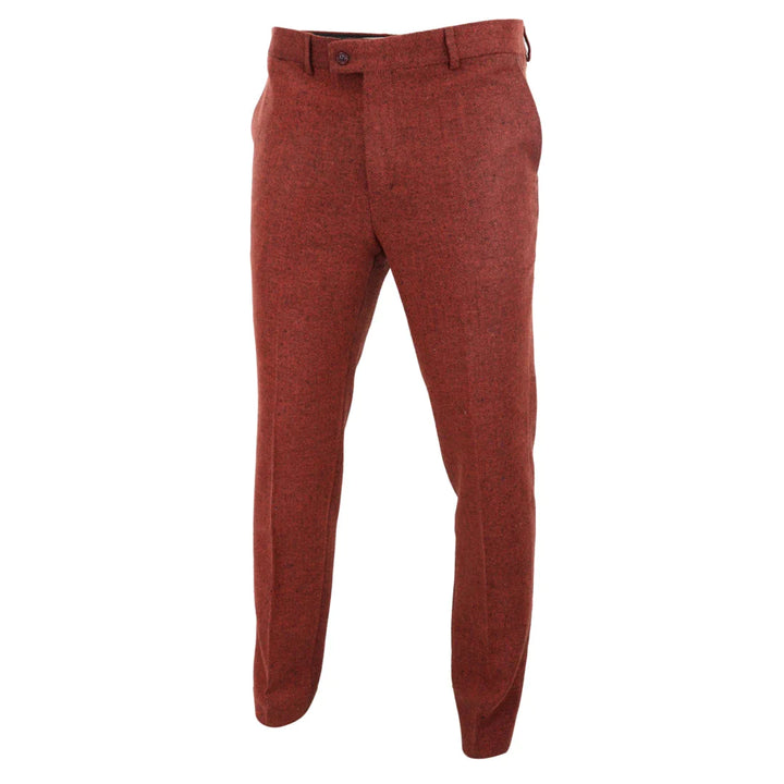 Mens Wool Tweed Trousers